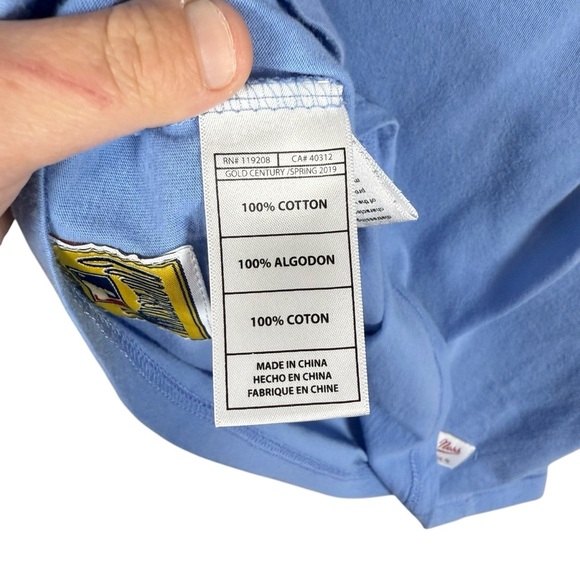 RARE VINTAGE Mitchell and Ness St. Louis Cardinals Embroidered Tee Blue M - Picture 9 of 13